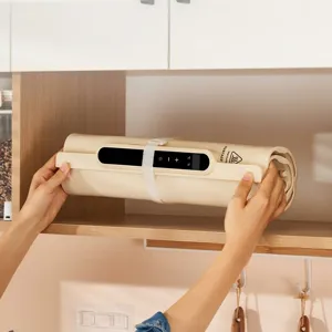 Calentador de platos eléctrico de silicona enrollable portátil para comedor