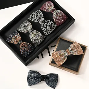Sparkling Rhinestone Bow Hair Clip Elegant Crystal Hairpin Hair Accessories for Women