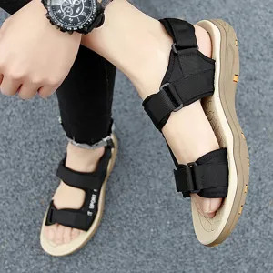 Men casual outdoor hiking sandals with breathable straps and comfortable thick sole for summer.