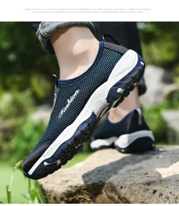 Zapatillas de senderismo al aire libre para hombre zapatos deportivos de malla transpirable