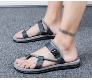 Uomini estate all'aperto sandali casual scarpe da spiaggia traspiranti comode grigie