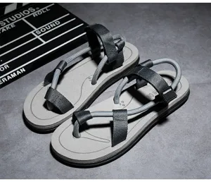 Sandali da spiaggia uomo esterni infradito casual scarpe cinturino traspirante dettaglio