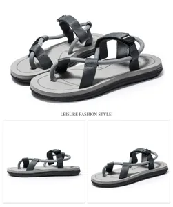 Sandali sportivi da esterno da uomo estate spiaggia casual infradito scarpe grigie