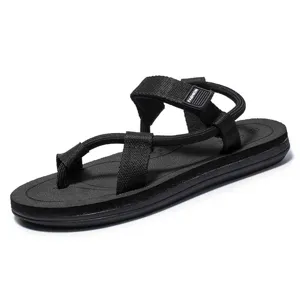 Sandali neri da uomo da esterno infradito da spiaggia scarpe estive comode casual