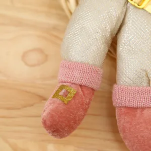 Christmas plush doll legs decoration pink velvet boots festive holiday hanging decor