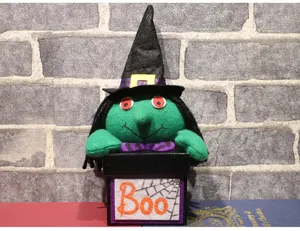 Halloween Süßigkeitenbox Plüsch Hexe Puppe Dekoration gruseliges Geschenkbehälter Party Requisite