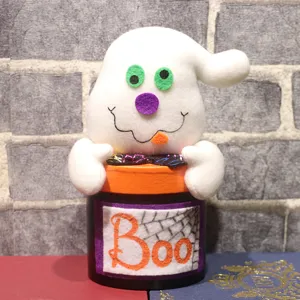 Halloween Geist Süßigkeiten Glas Filz Geschenkbox Desktop Ornament gruselig Party Dekor