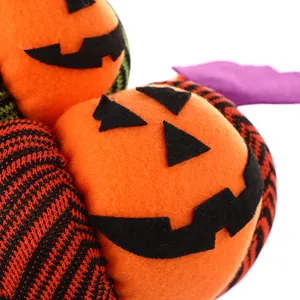 Halloween zucca testa peluche decorazione giocattolo festa spettrale divertente supporto decorativo