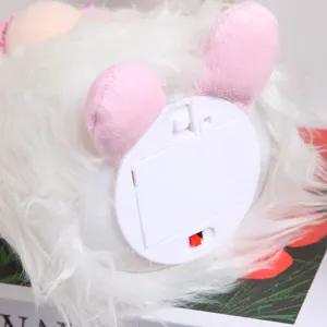Easter luminous gnome plush doll with cute rabbit ears and battery box desktop ornament design.
