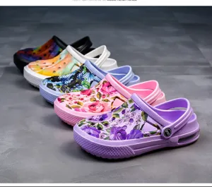 Zuecos de jardín de verano sandalias con colchón de aire para hombre y mujer, zapatos.