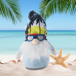Pupazzo peluche gnomo spiaggia estate decorazione festa vacanze tropicali tema oceano