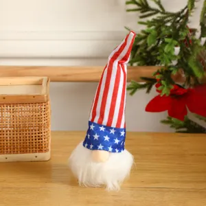 Independence Day faceless gnome doll red white blue patriotic holiday plush decoration