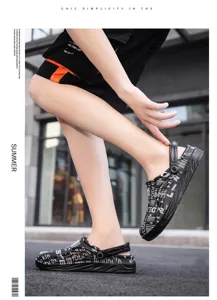 Unisex Sommer Clogs Atmungsaktive Strand Gartenschuhe Freizeitsandalen mit Fersenriemen