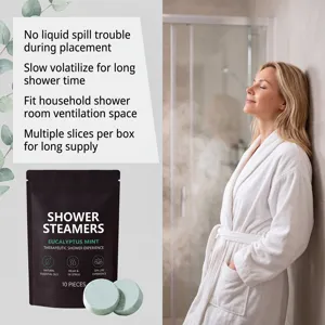 Shower steamers aromatherapy eucalyptus mint essential oil relaxing home bath tablets 10pcs