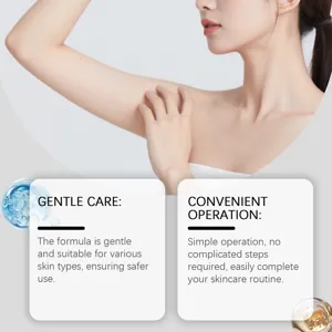 Portable body hair removal cream, gentle formula suitable for all skin types daily use.