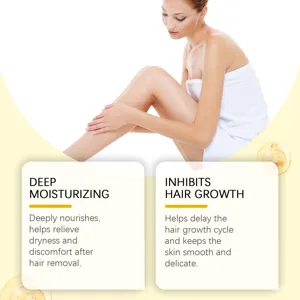 Olio per la cura della depilazione del corpo, idratazione profonda, inibisce la crescita dei peli.