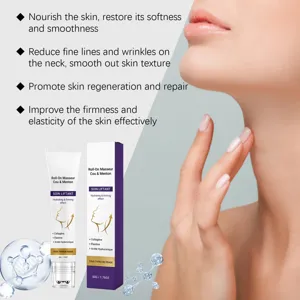 Detail van de nek roll-on massagecrème met een hydraterende en gladmakende formule.