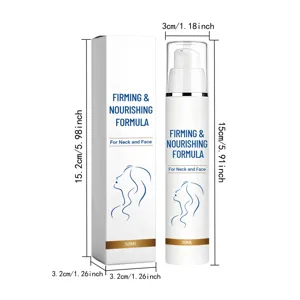 Firming and nourishing face and body lotion cream with 50ml capacity for daily skin care.