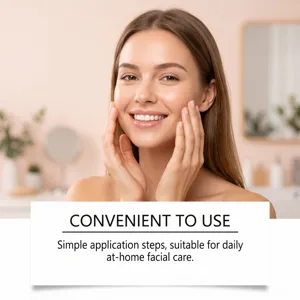 Ensemble de crème épilante pour le visage, soin facial quotidien doux, détail de peau lisse.