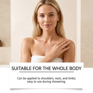 Scrub corpo esfoliante alla curcuma per pelle liscia, ideale per spalle, collo e arti.