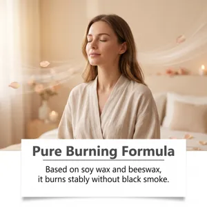 Rose Scented Essential Oil Massage Candle for Body Moisturizing and Relaxing Spa Care