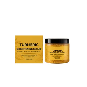 Scrub corpo alla curcuma per esfoliazione profonda, pelle liscia e idratazione intensa.
