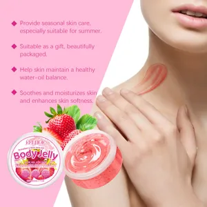 Eelhoe Gel Corps Aloe Vera Fraise 200g Hydratant Soin De La Peau Pour Ete Frais