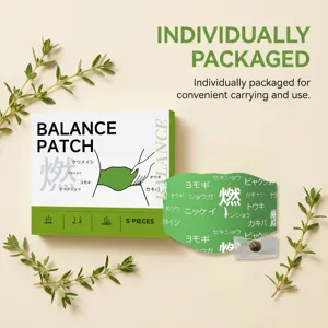 Plant balance patch with natural herbal extracts for daily body care and relaxation comfort.