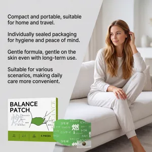 Natural herbal balance patch for daily body care, portable and convenient 5 pcs pack.