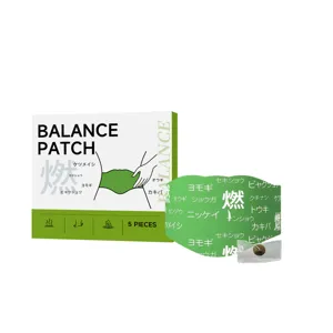 Herbal balance patch body care wellness herbal extract patch 5 pieces package design clean