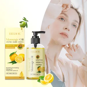EELHOE Zitronen Massageöl 100ml, nährendes und beruhigendes Körperöl für strahlende Haut und Feuchtigkeit.