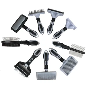 Professional Pet Slicker Brush Dematting Comb Undercoat Rake Grooming Tool For Dogs And Cats Pet Hair Care