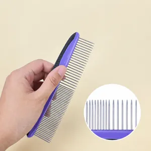 Pet Grooming Tools Set Stainless Steel Nail Clipper Metal Comb Cat Dog Hair Care Cleaning Tool