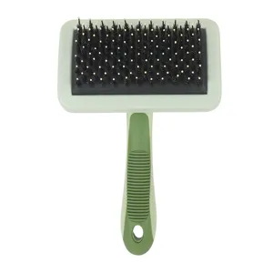Pet slicker brush for dogs and cats, professional grooming comb for shedding and detangling.