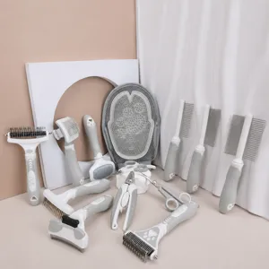 Pet Grooming Brush Cat Dog Deshedding Comb Stainless Steel Needle Pet Hair Removal Tool Professional Pet Care Supplies