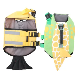Pet Life Jacket Dog Reflective Swimwear Summer Water Training Safety Vest Oxford Cloth Pearl Cotton Universal Outdoor Sports