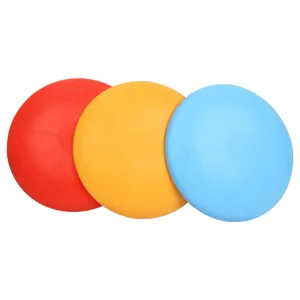 Durable TPR Dog Flying Disc Interactive Training Bite Resistant Floating Pet Toy For Outdoor Dog Playing Fetch