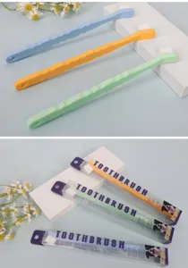 Pet toothbrush set soft micro nano bristles dog cat oral cleaning tool with clear box