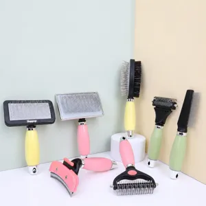 Pet Grooming Comb Silicone Dematting Brush Deshedding Tool For Dogs And Cats Pet Hair Care Tool