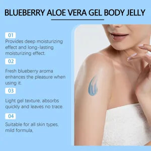 Gel corporel aloe vera myrtille hydratation profonde formule légère pour tous types de peau