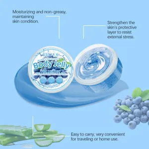 EELHOE Gel Corps Myrtille Aloe Vera 200g hydratant non gras soin rafraîchissant de la peau.
