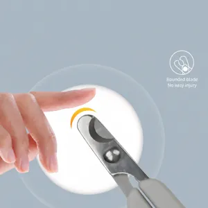 Safe pet nail clipper with round blade for cats and small dogs grooming care main view.