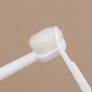 Ultra-fine soft bristle pet toothbrush for dogs and cats, 360-degree oral clean main view.