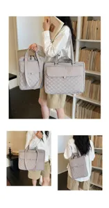 Borsa tote per laptop da donna in nylon trapuntato zaino casual elegante e comodo.