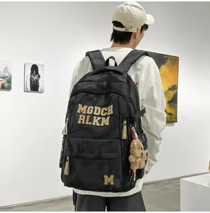 Stylish camouflage backpack with large capacity, durable fabric, ideal for students and daily use.