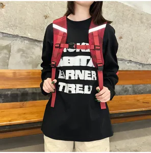 Stylish camouflage color-block large capacity student backpack, lightweight and ergonomic.