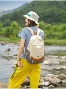 Casual outdoor backpack for women, stylish Harajuku travel school bag with durable straps.
