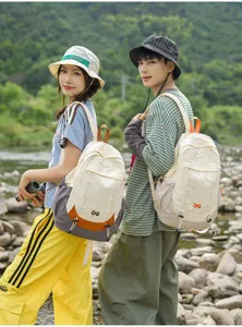Casual outdoor canvas backpack stylish harajuku daypack for school travel hiking unisex.
