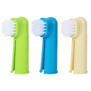 Pet finger toothbrush set soft bristle silicone dog cat oral cleaning teeth cleaner tool