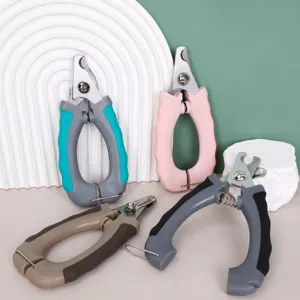 Pet Nail Clippers For Dogs Cats Stainless Steel Dog Nail Trimmer With Safety Guard Ergonomic Handle Pet Grooming Tools